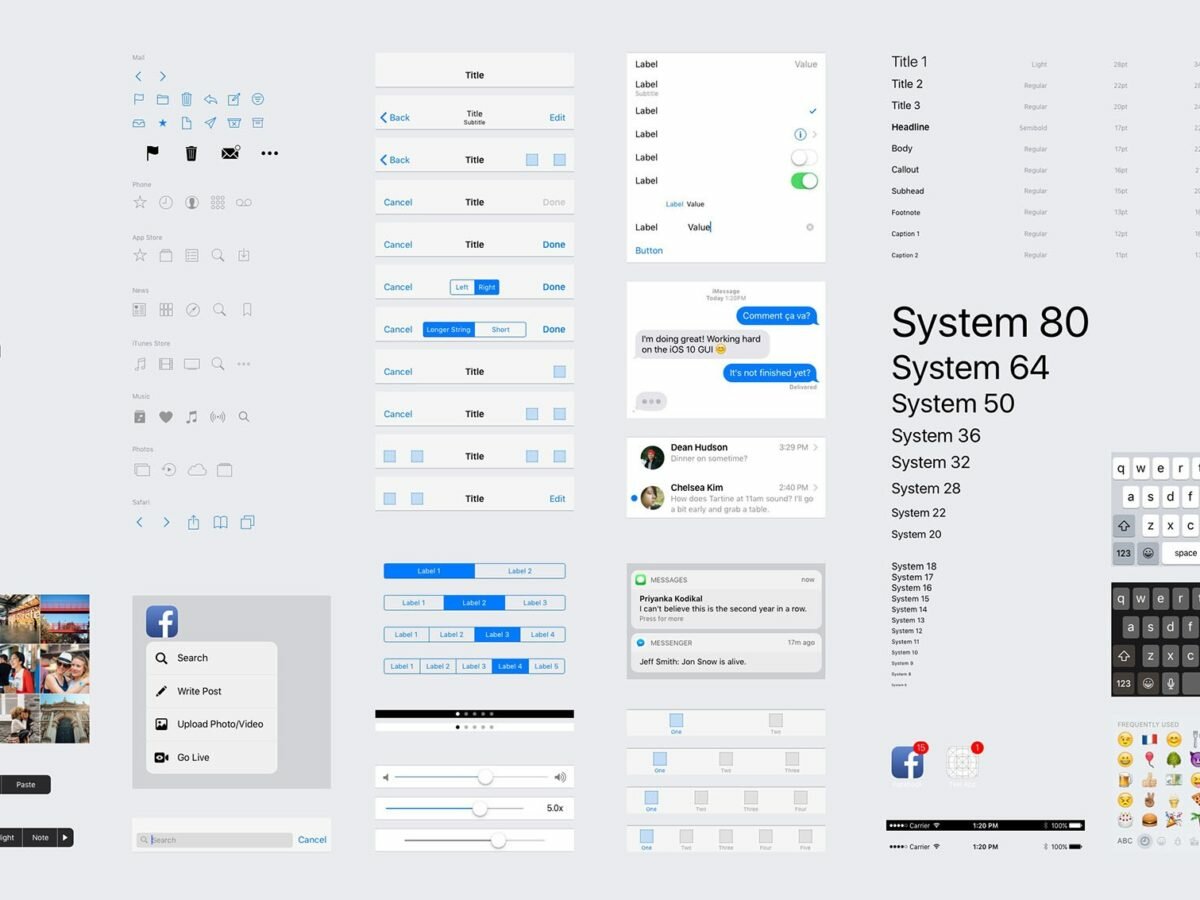 Free Ios 10 Ui Kit Iphone For Sketch Photoshop Figma