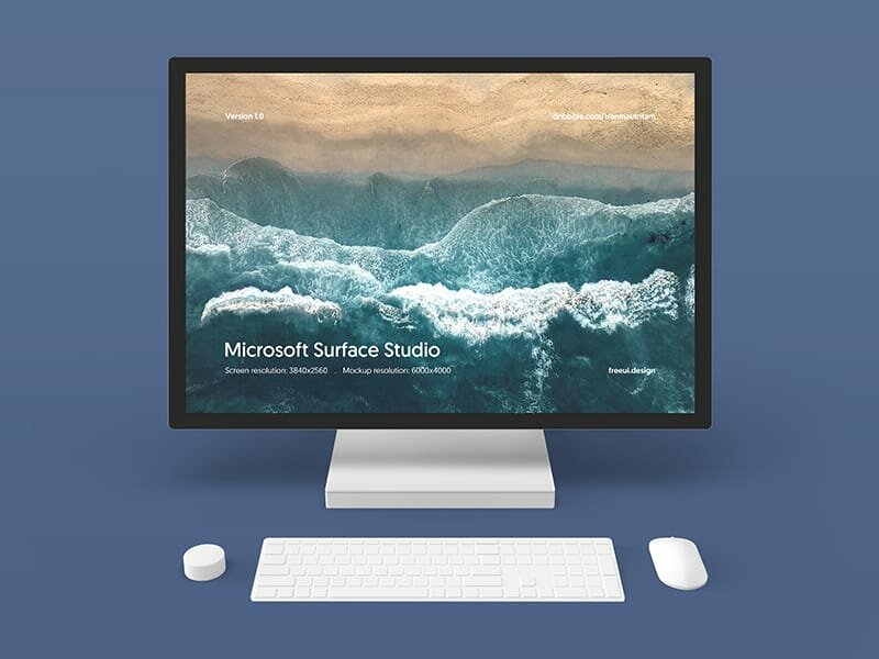 Download Microsoft Surface Studio Psd Mockup Free Download Link