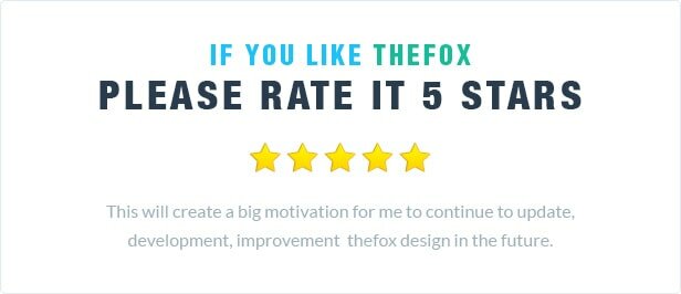 please do not foget rate thefox psd template